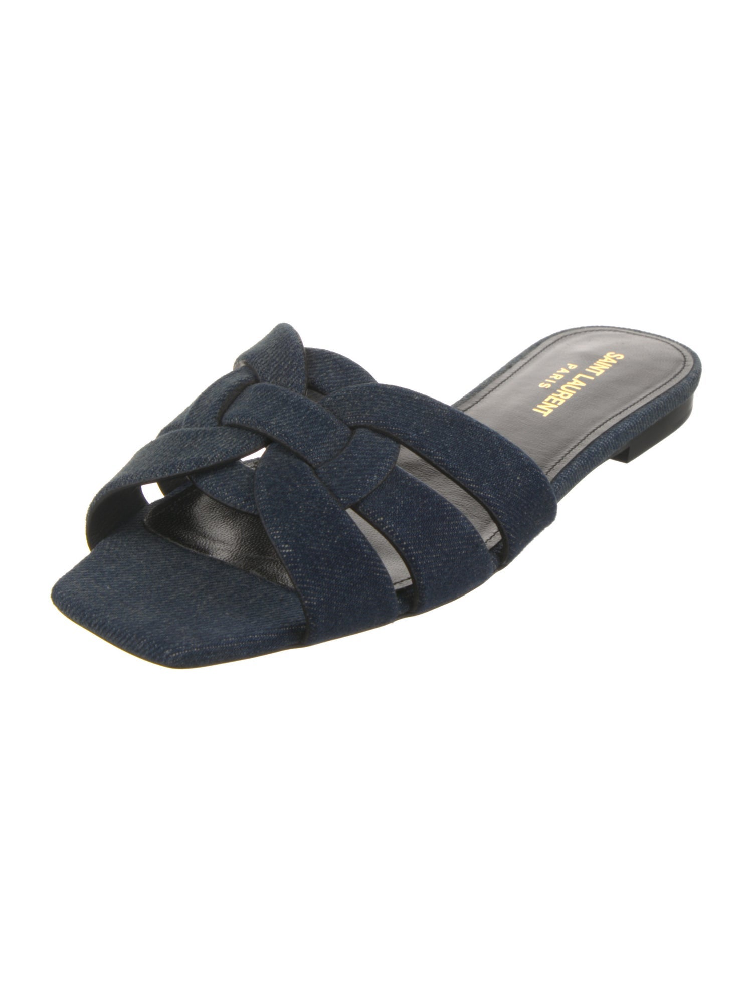 Saint Laurent Denim Slides