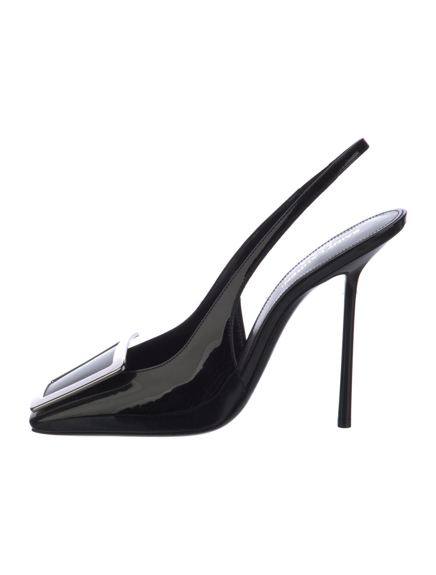 Saint Laurent Patent Leather Slingback Pumps