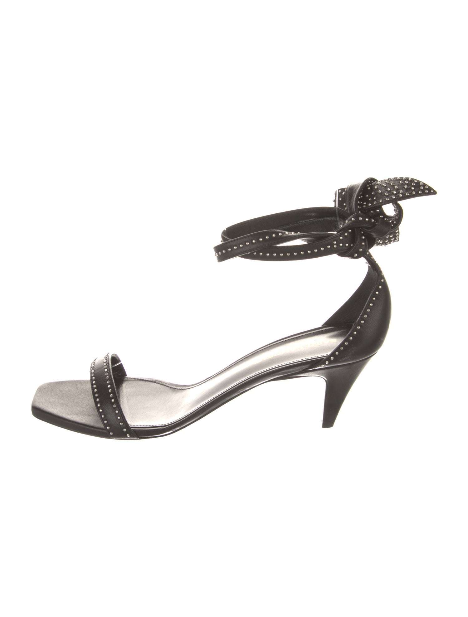 Saint Laurent Leather Studded Accents D'Orsay Pumps