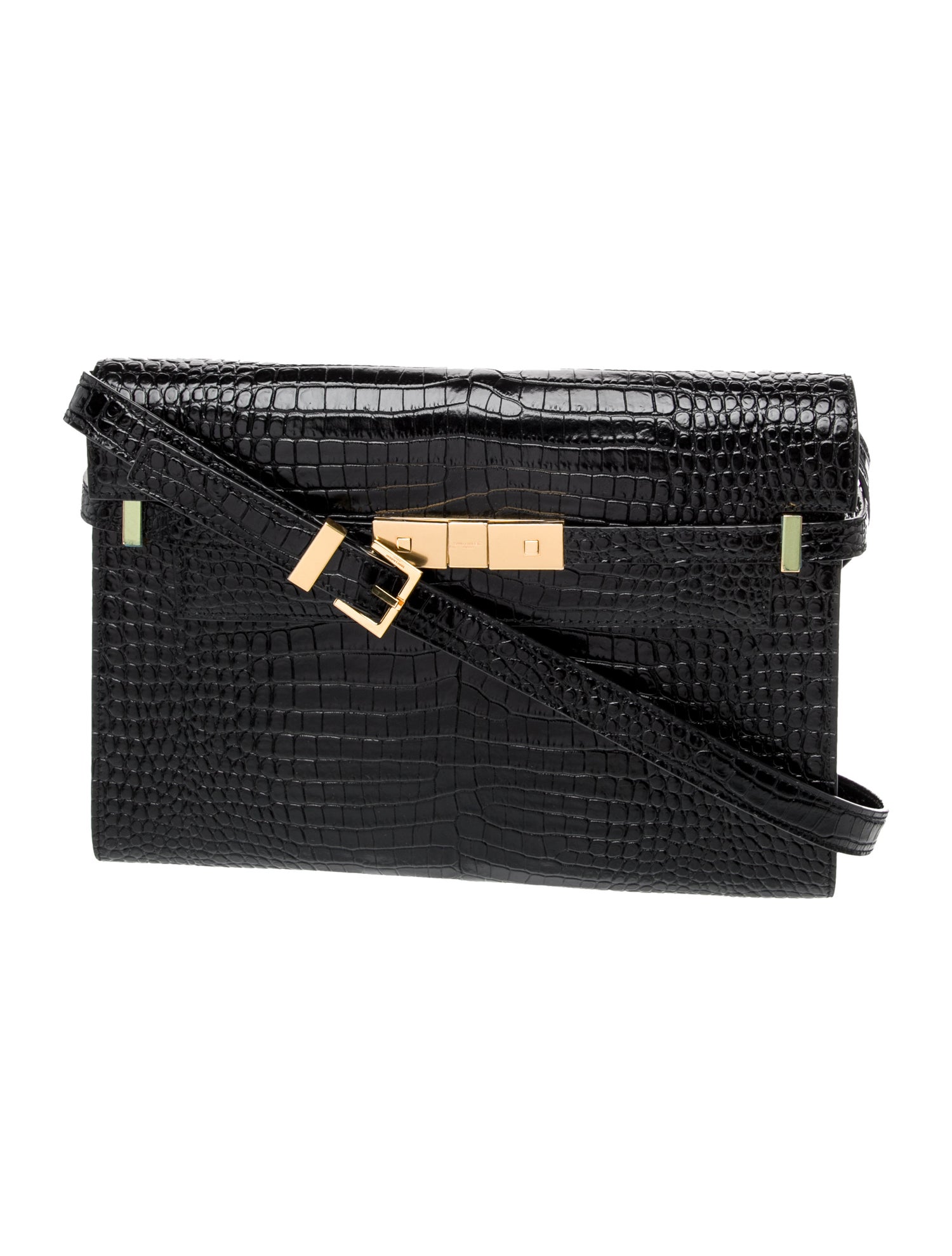 Saint Laurent Embossed Leather Manhattan