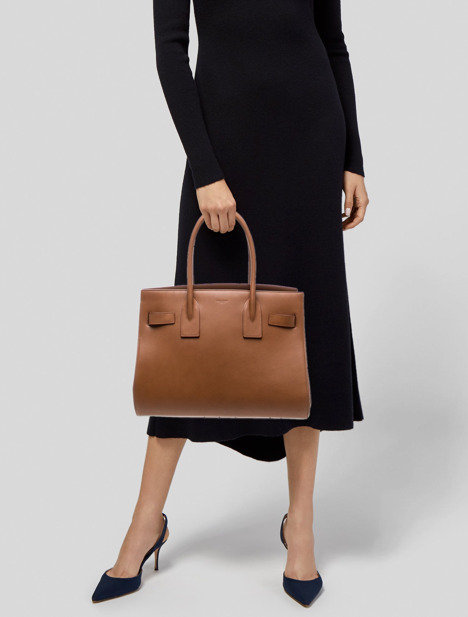 Saint Laurent Leather Sac De Jour Medium 2025