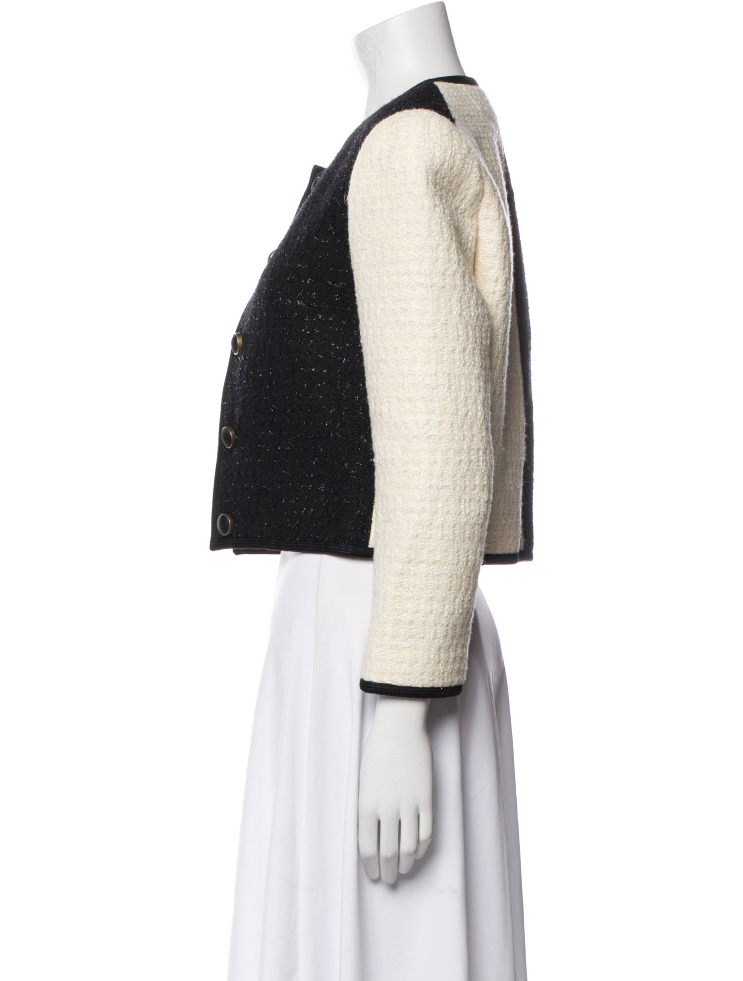 Saint Laurent Tweed Pattern Evening Jacket