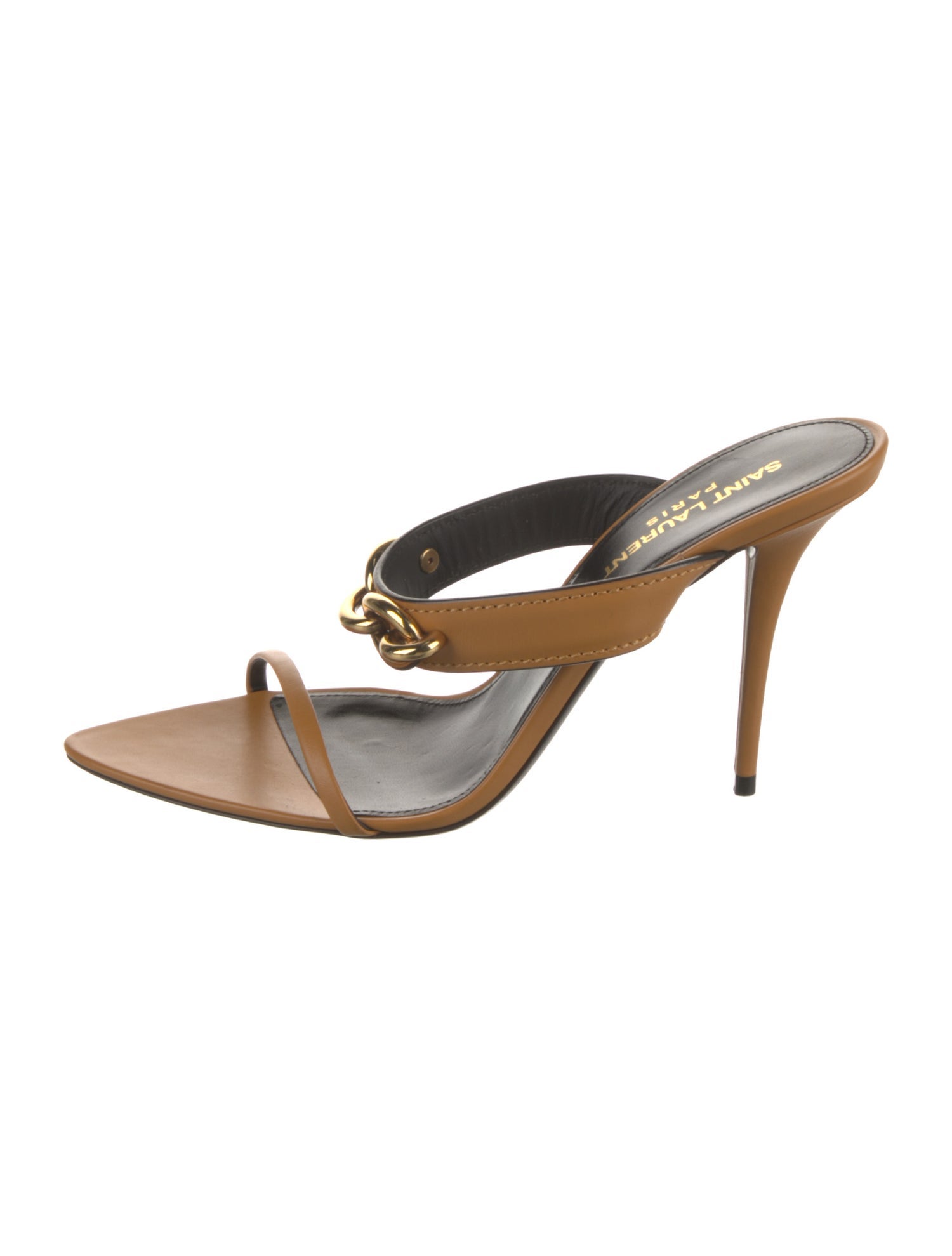 Saint Laurent Leather Slides