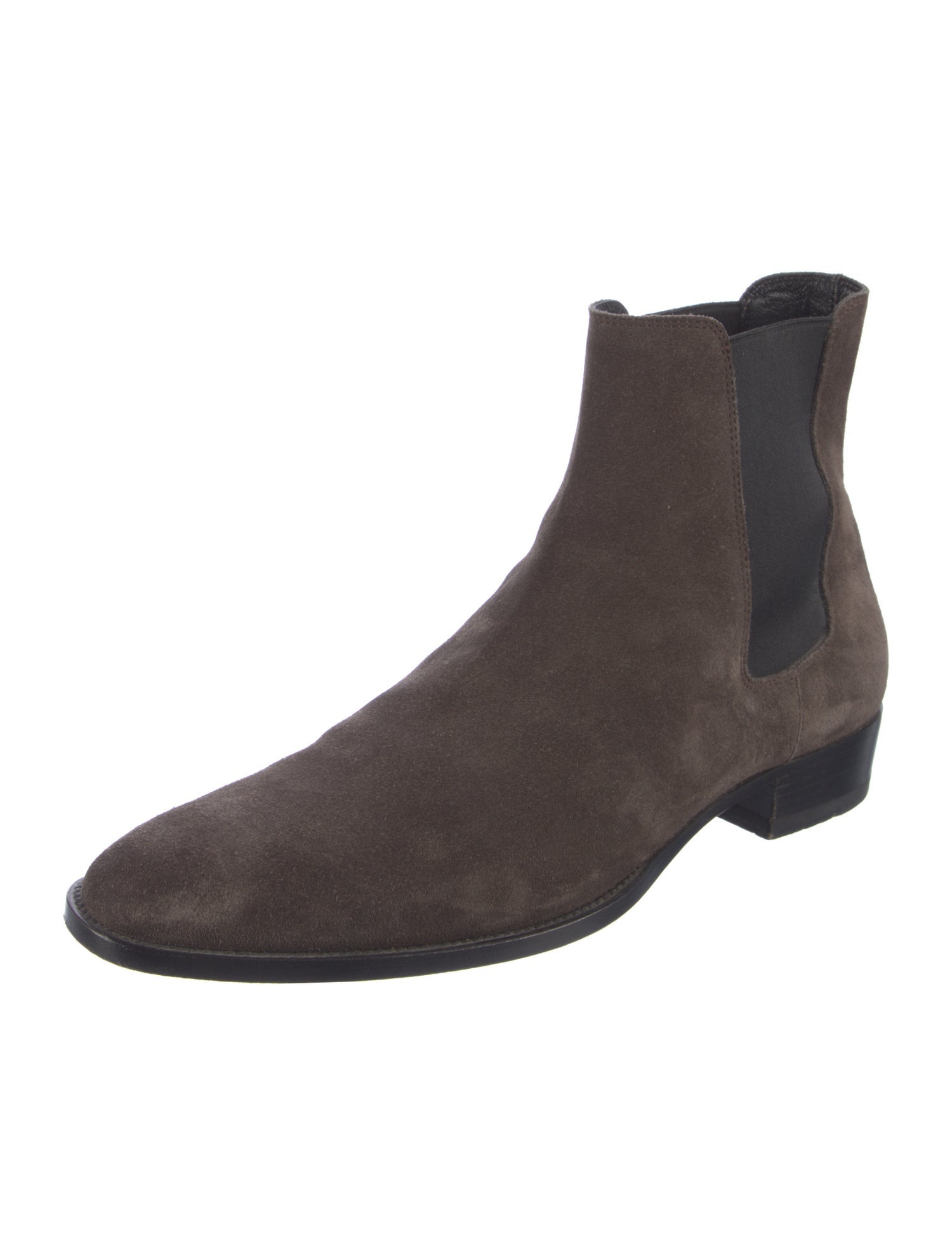 Saint Laurent Suede Chelsea Boots