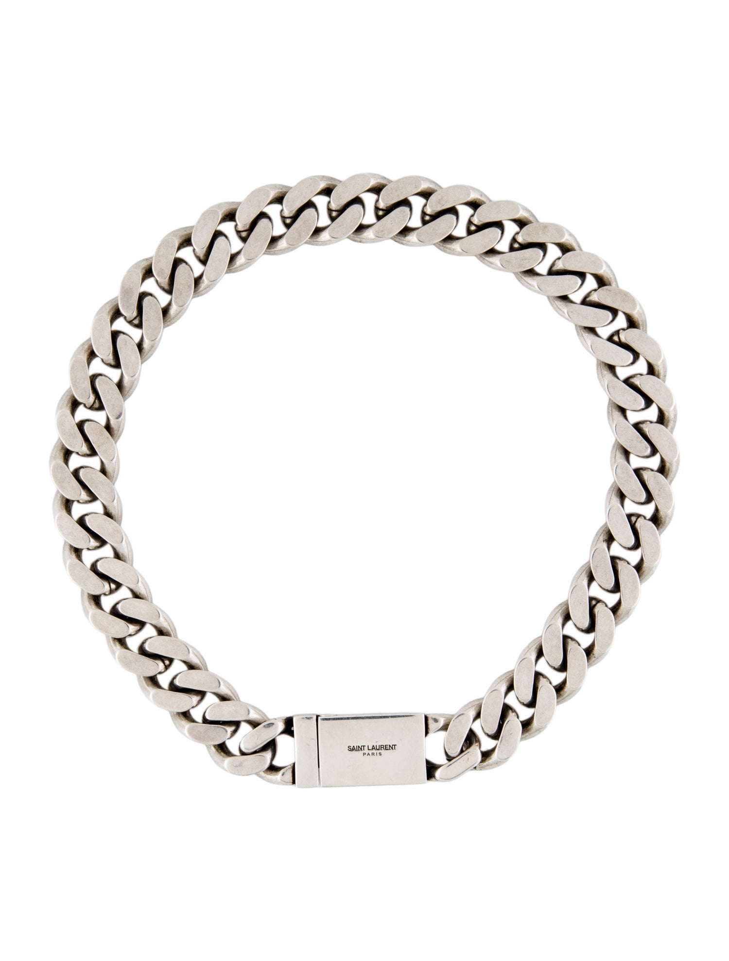 Saint Laurent Curb Chain Collar Necklace