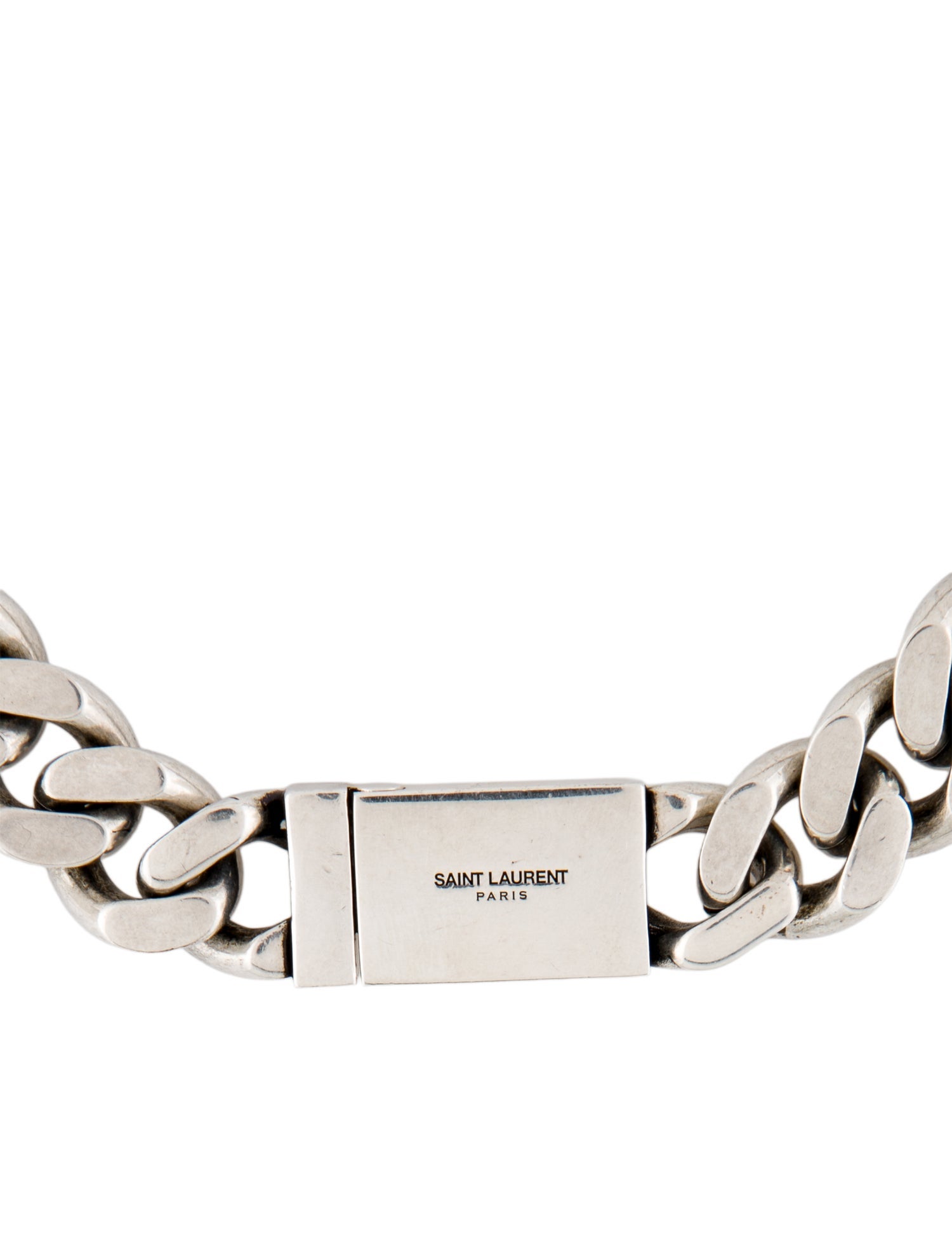 Saint Laurent Curb Chain Collar Necklace