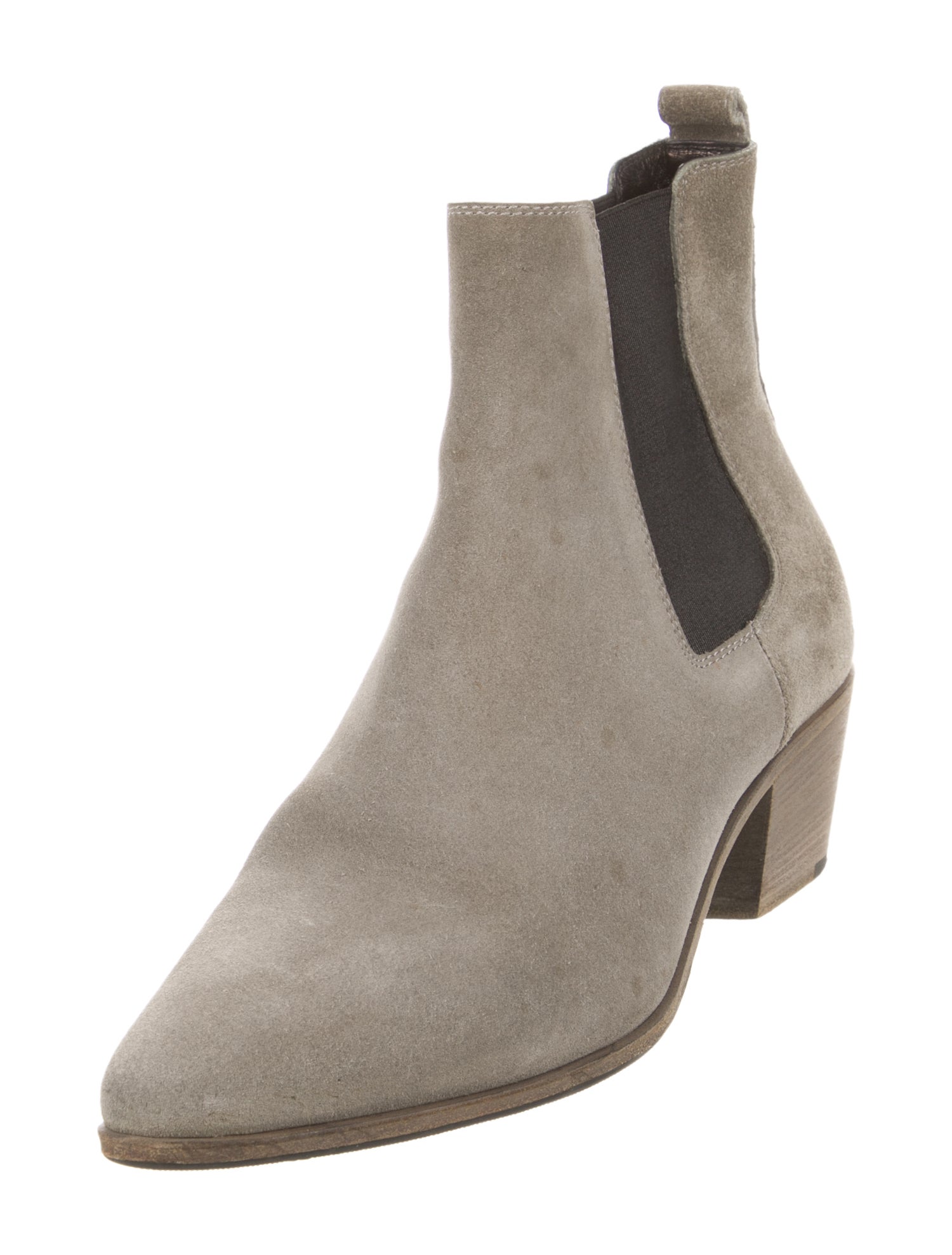 Saint Laurent Suede Chelsea Boots
