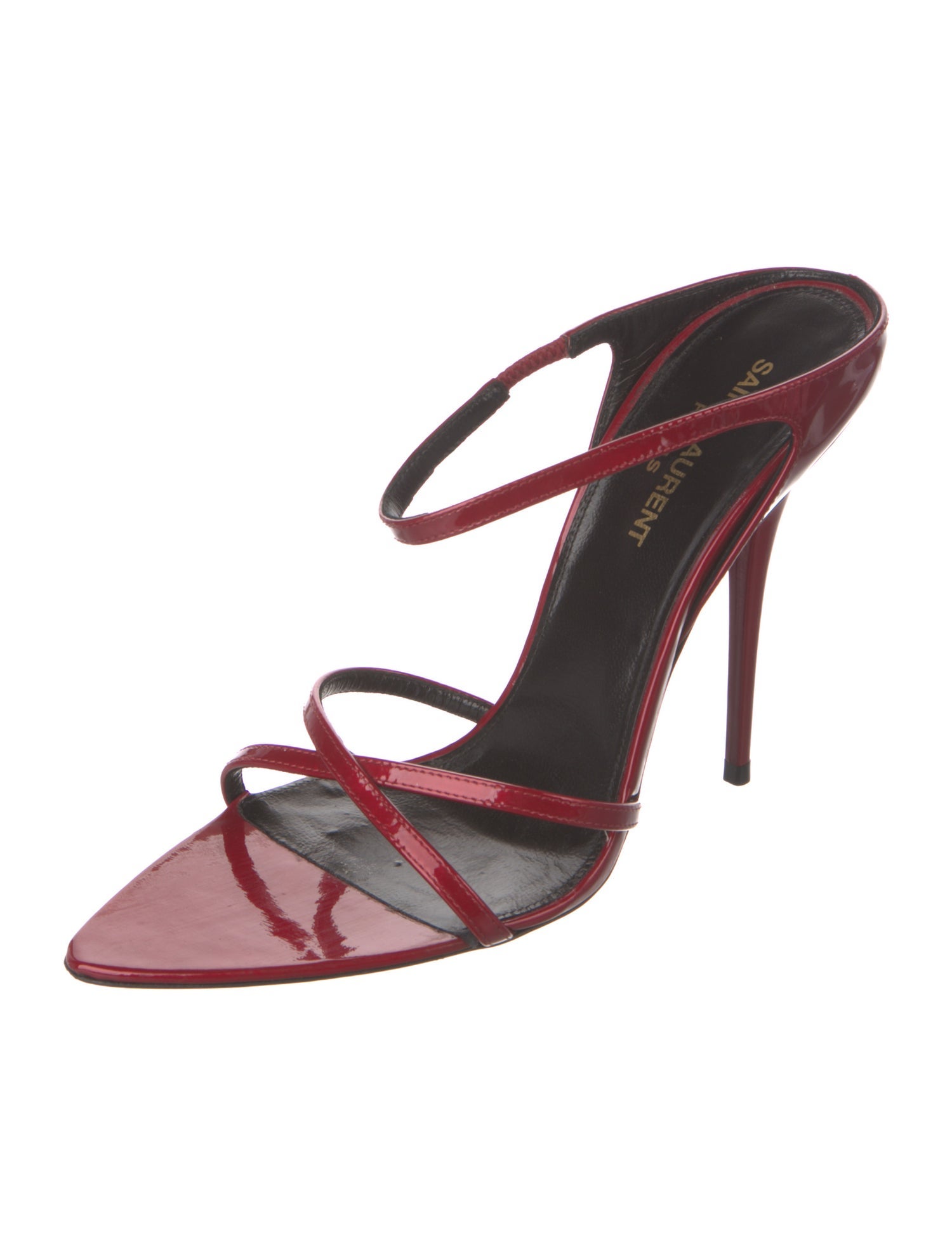 Saint Laurent Patent Leather Slides