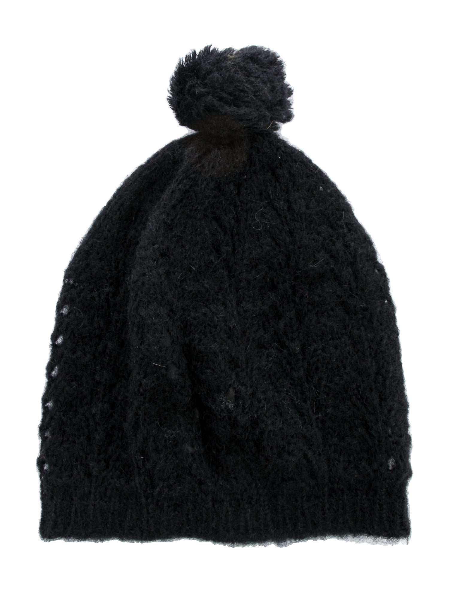 Saint Laurent Knit Pom Pom Beanie