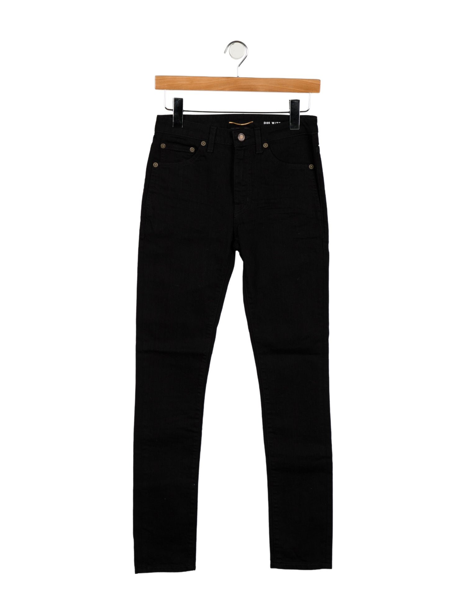 Saint Laurent Mid-Rise Skinny Leg Jeans
