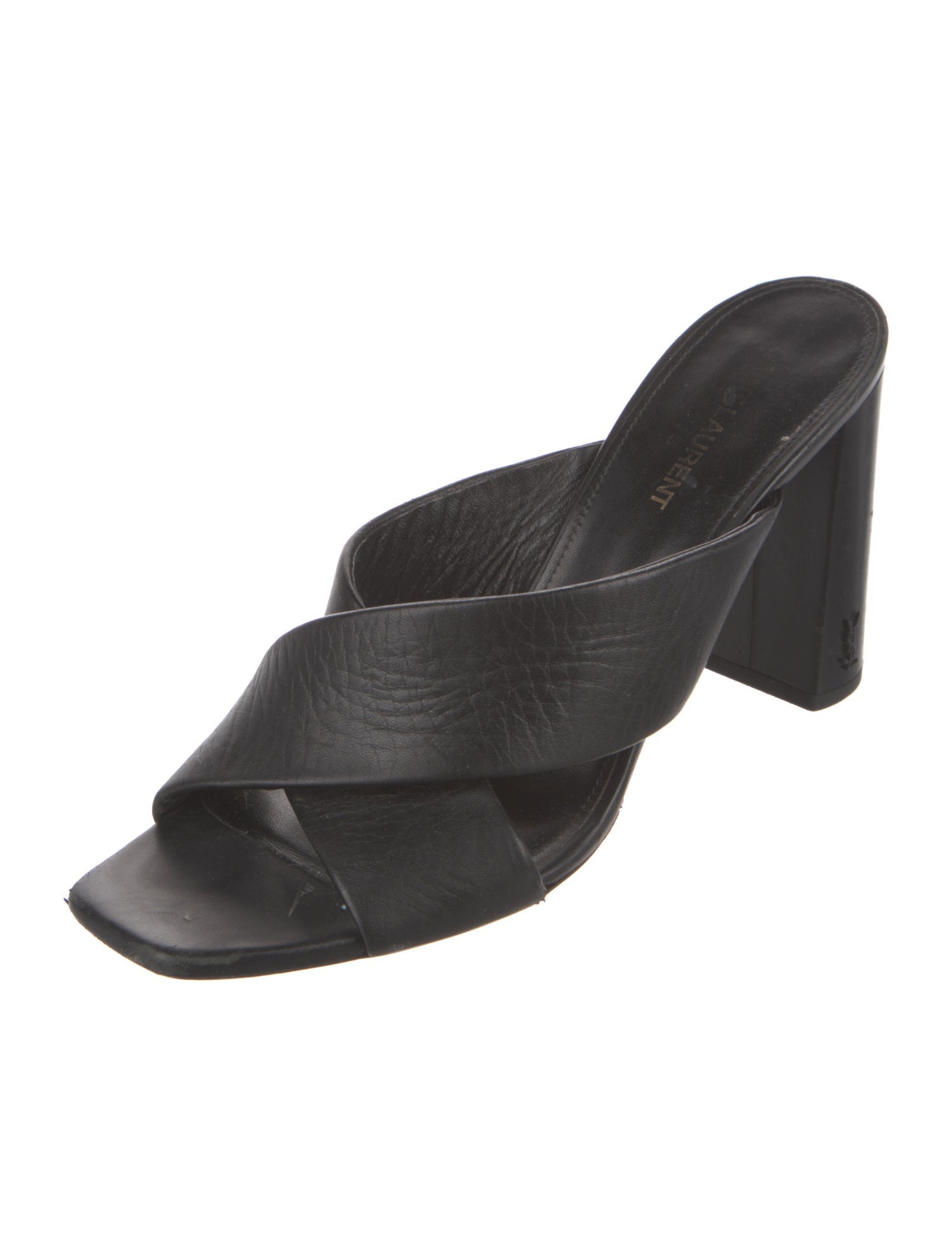 Saint Laurent Leather Slides