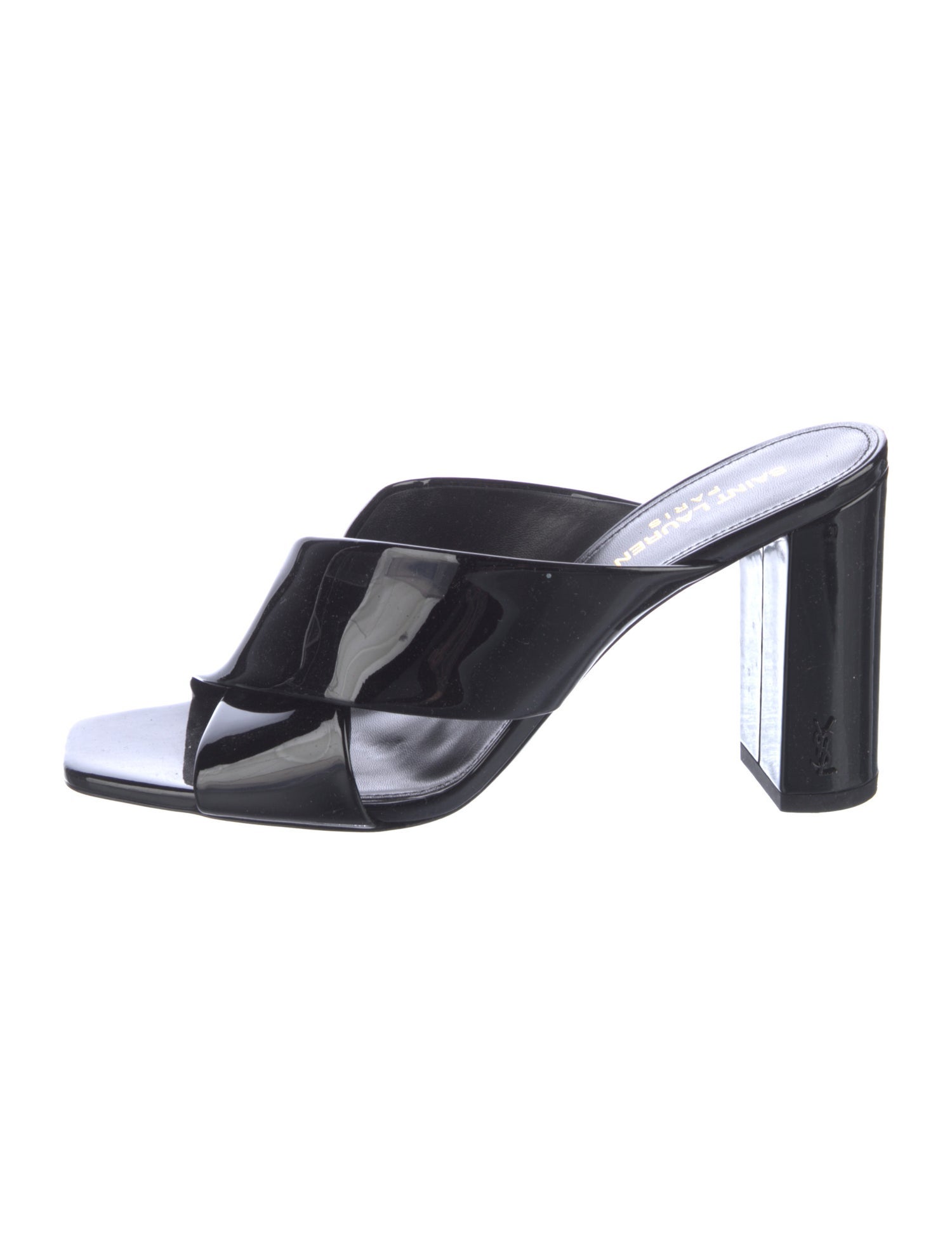 Saint Laurent Patent Leather Slides
