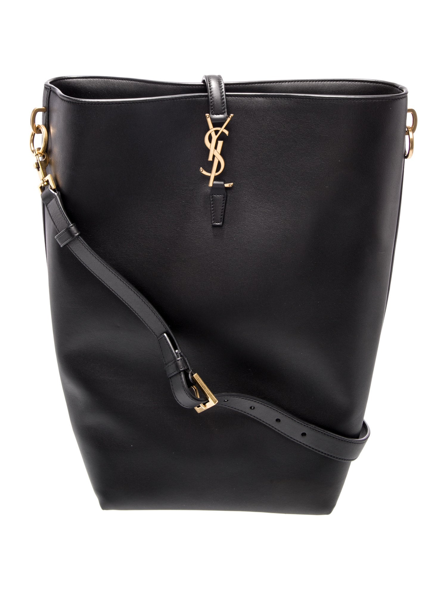 Saint Laurent Leather Bucket Bag 2024