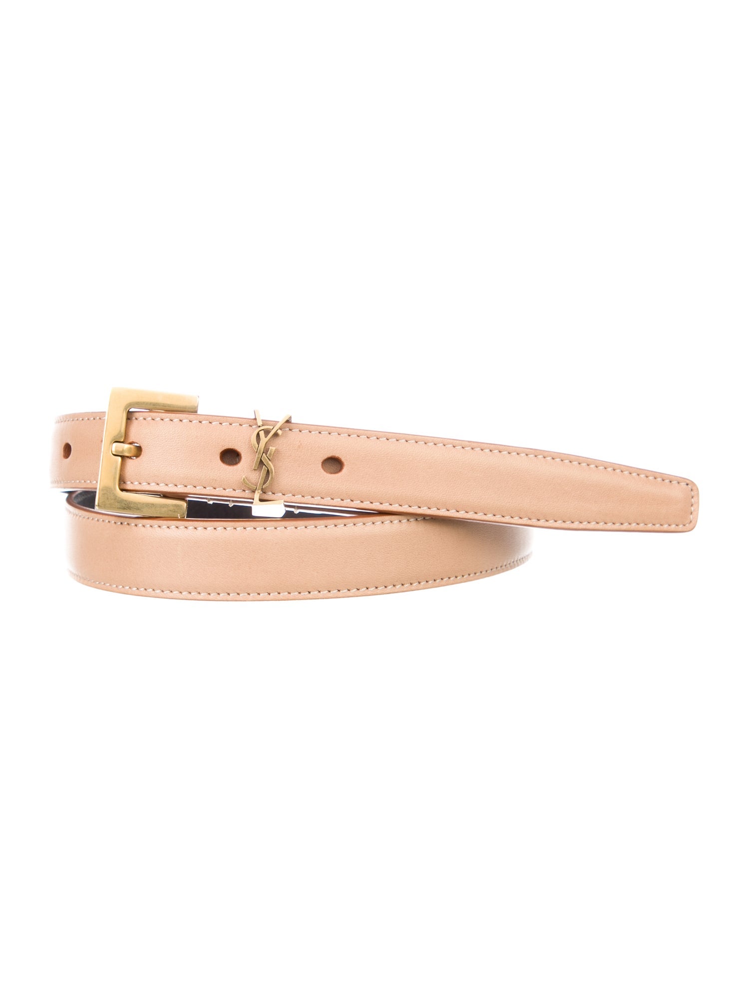 Saint Laurent Skinny Leather Belt
