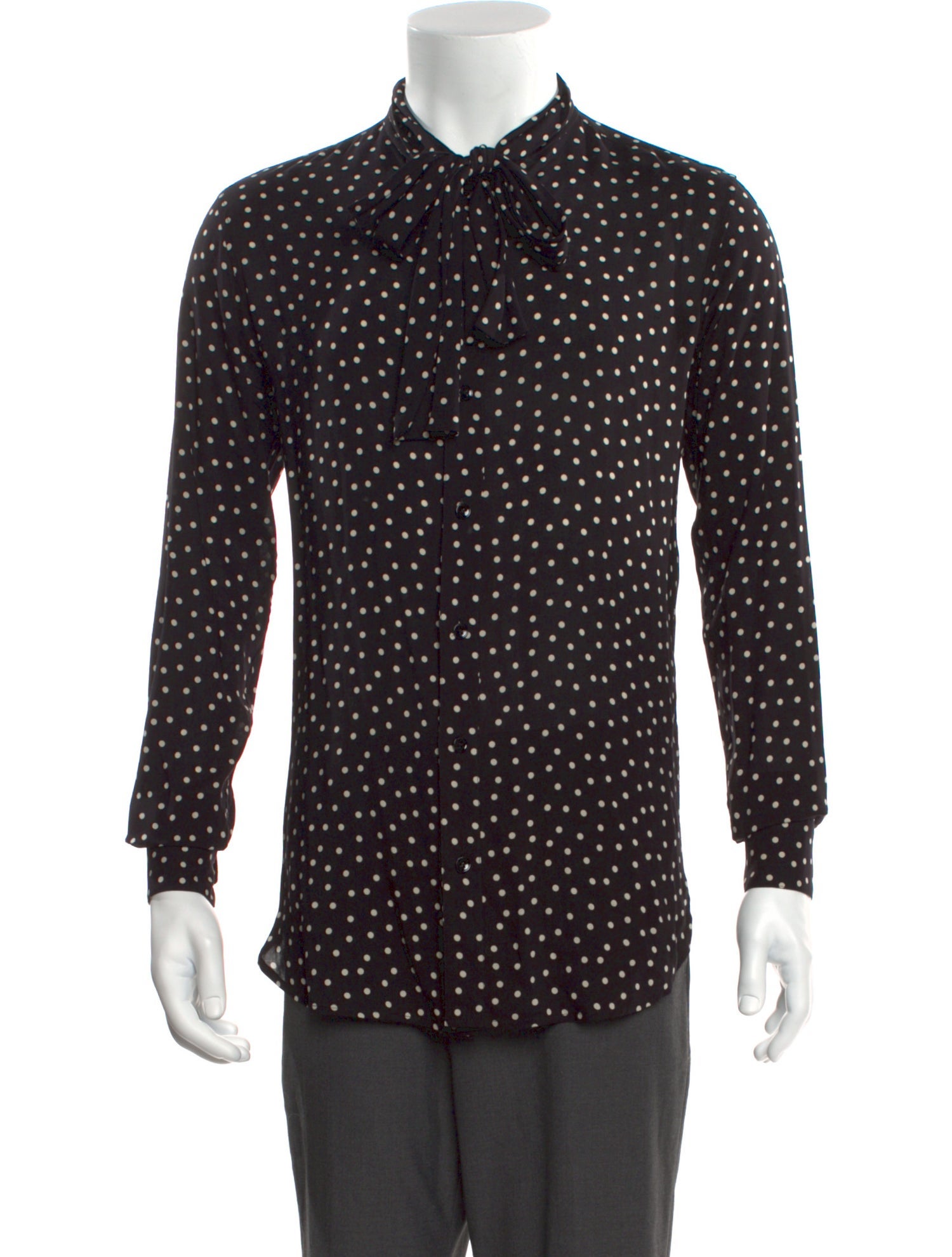 Saint Laurent 2016 Polka Dot Print Shirt