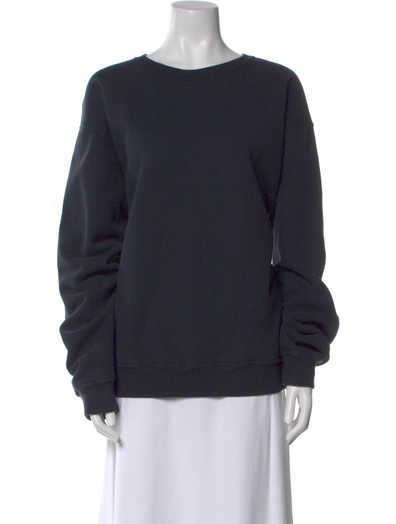 Saint Laurent Bateau Neckline Long Sleeve Sweatshirt