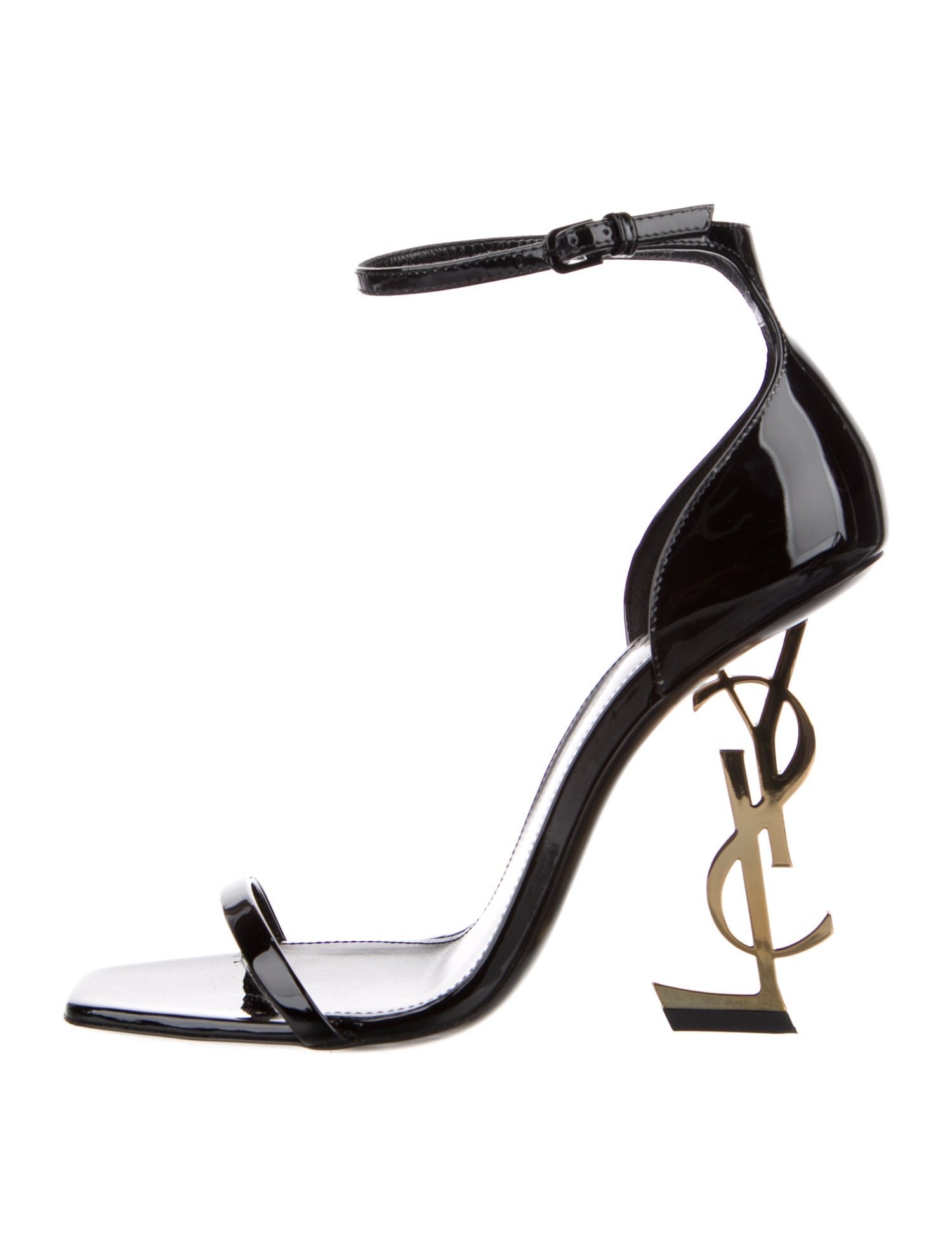 Saint Laurent Patent Leather Sandals