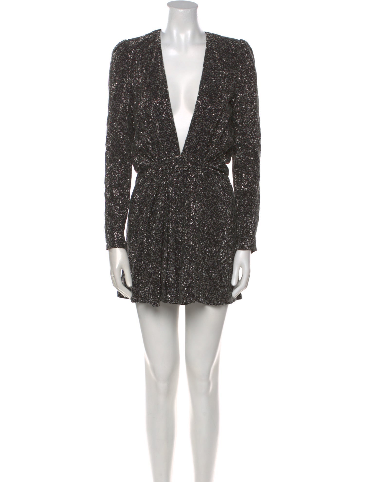 Saint Laurent Patterned Mini Dress