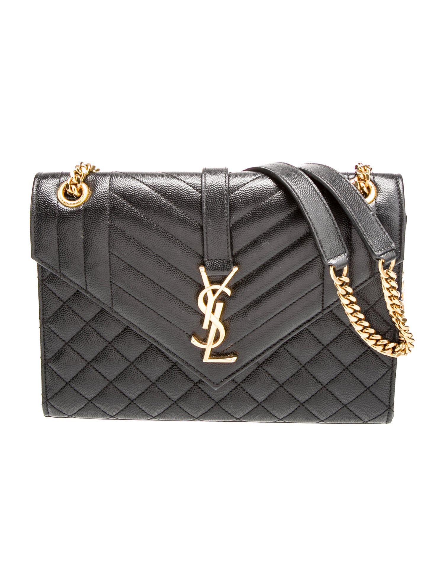 Saint Laurent Quilted Envelope Medium