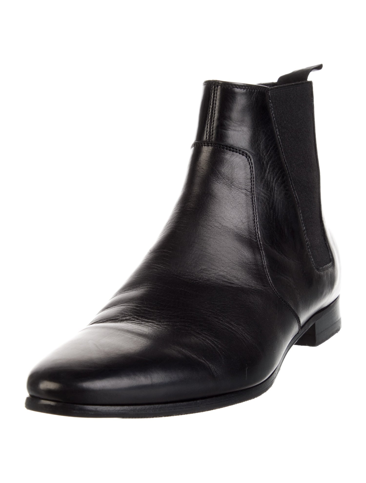 Saint Laurent Leather Chelsea Boots