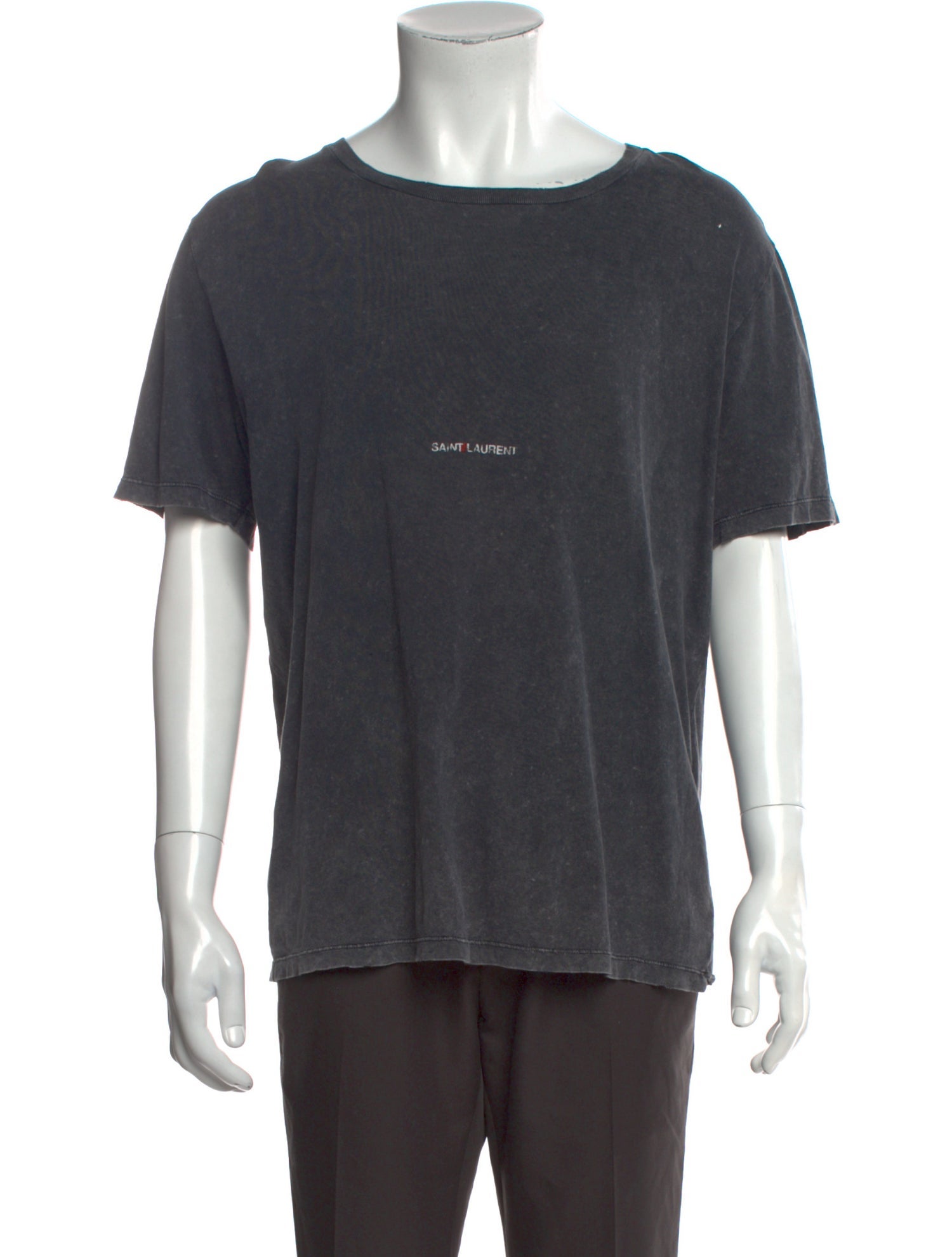 Saint Laurent Graphic Print Crew Neck T-Shirt