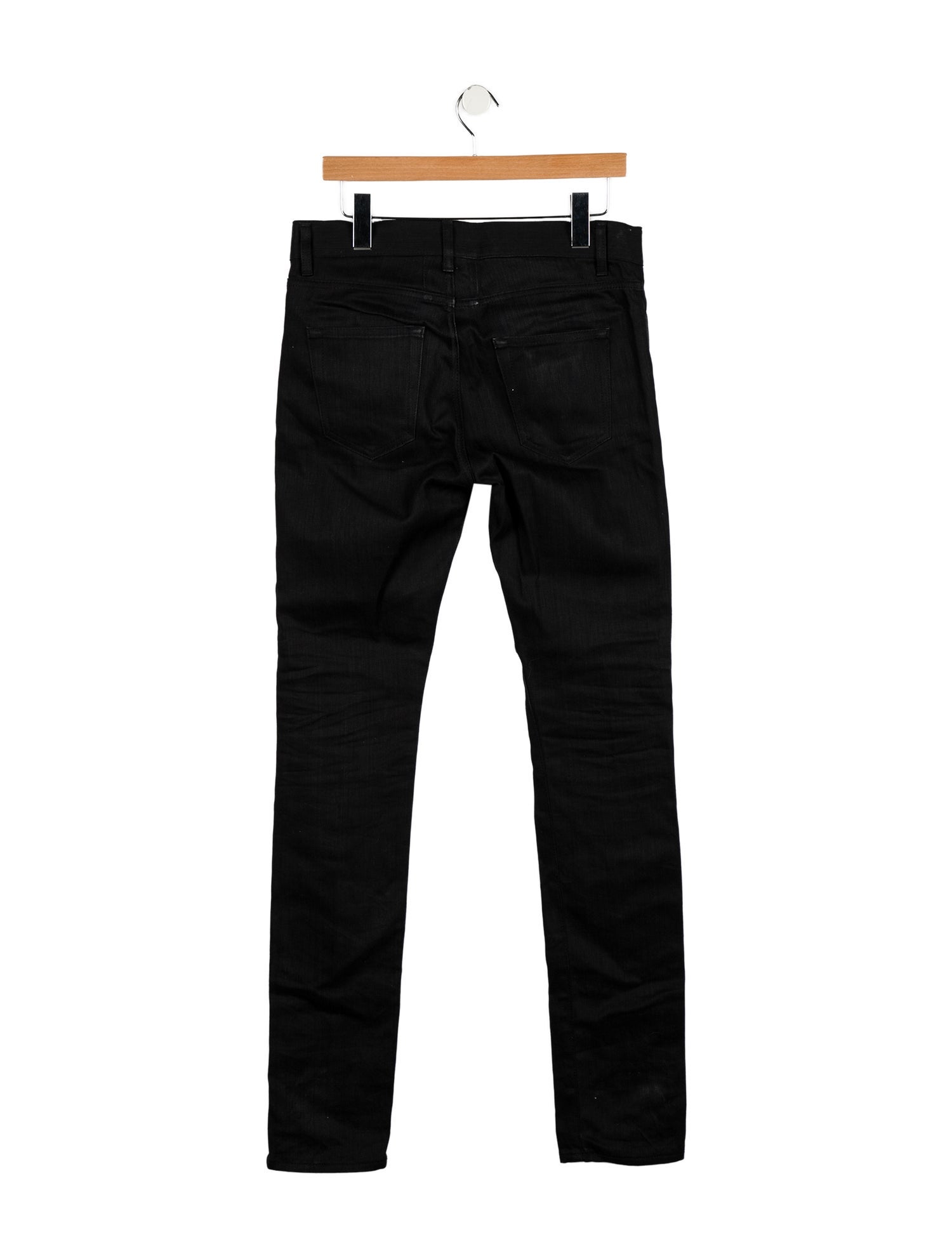 Saint Laurent Mid-Rise Straight Leg Jeans