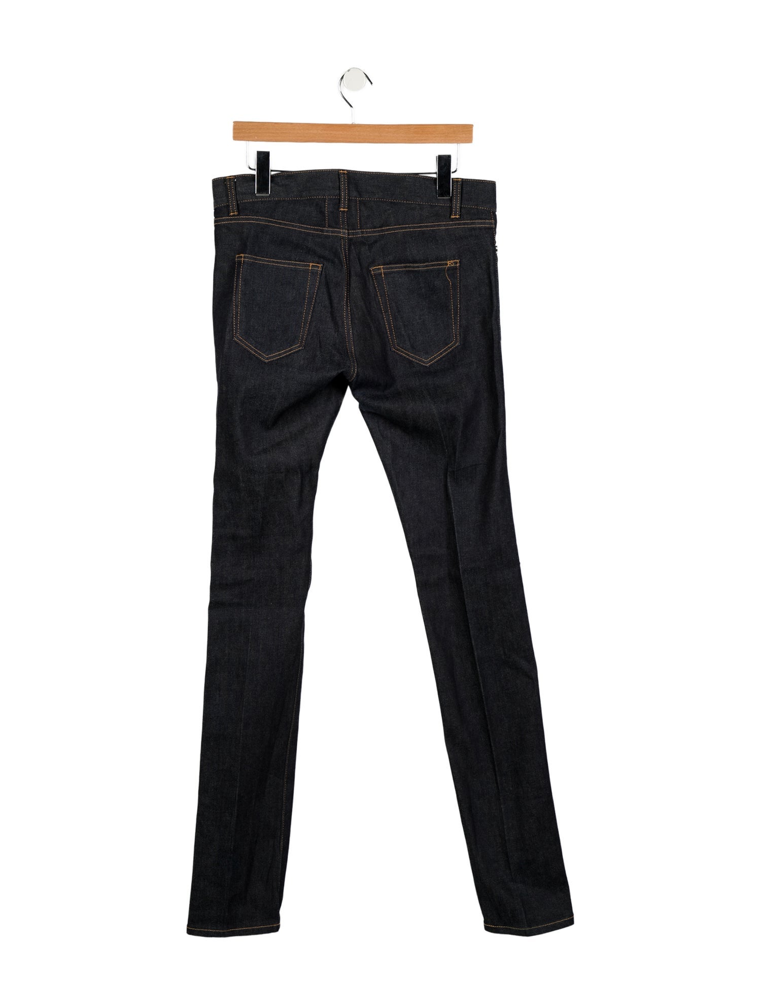 Saint Laurent Mid-Rise Skinny Leg Jeans