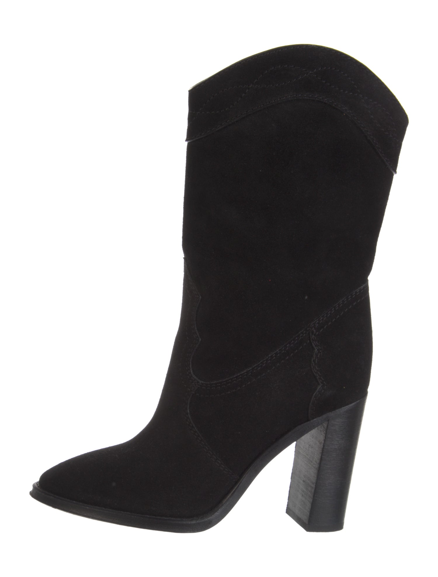 Saint Laurent Suede Western Boots