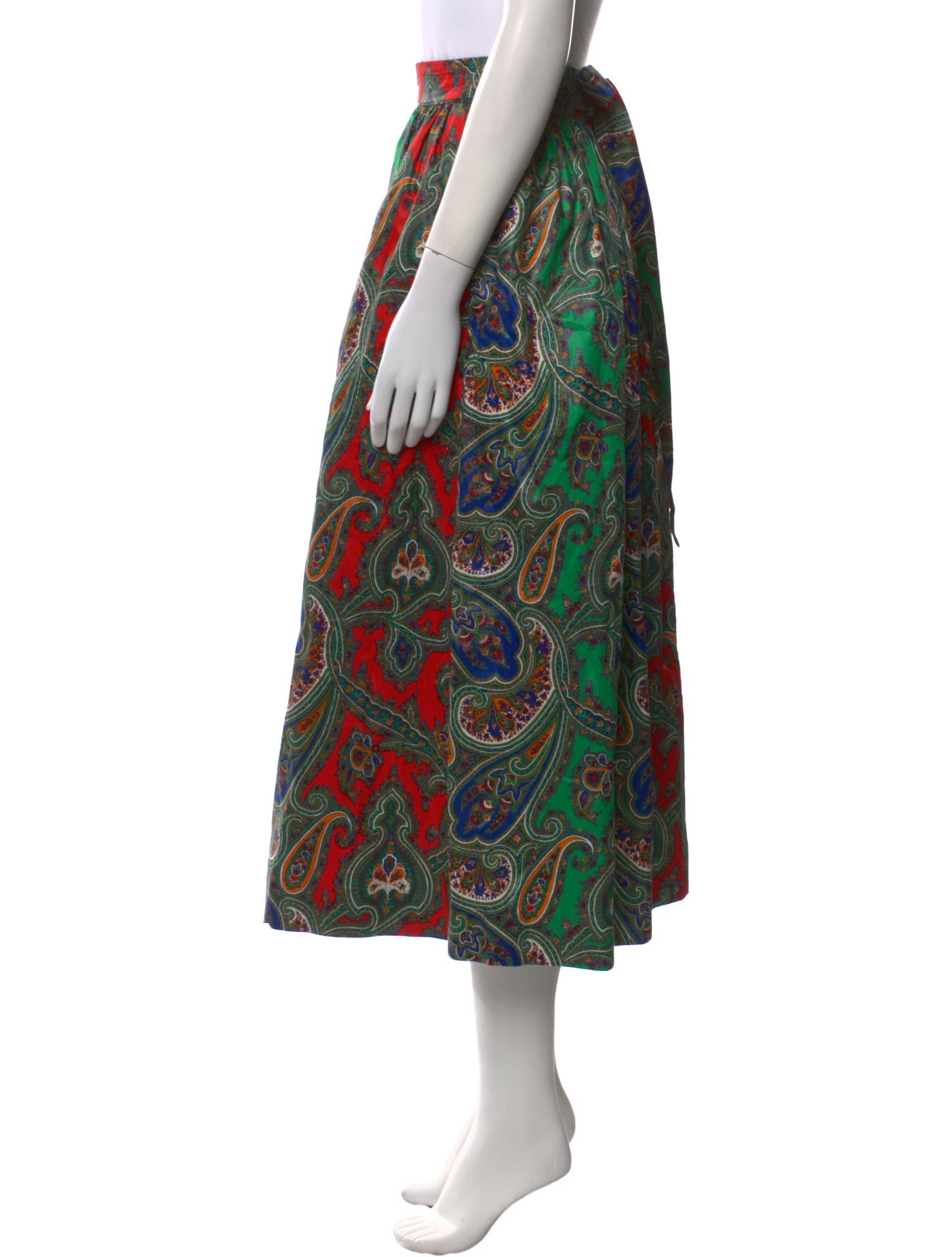 Yves Saint Laurent Rive Gauche Vintage Midi Length Skirt