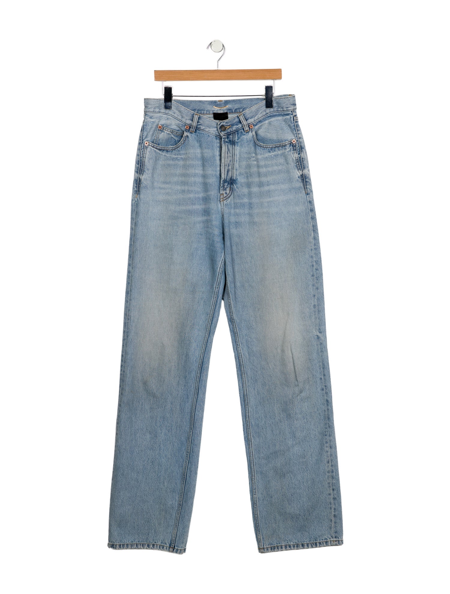 Saint Laurent High-Rise Wide Leg Jeans