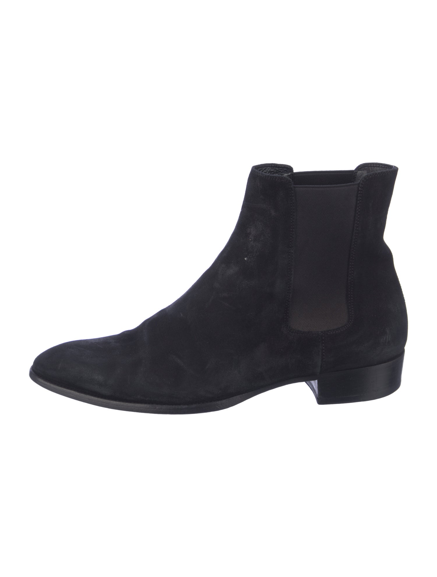 Saint Laurent Vintage Suede Chelsea Boots