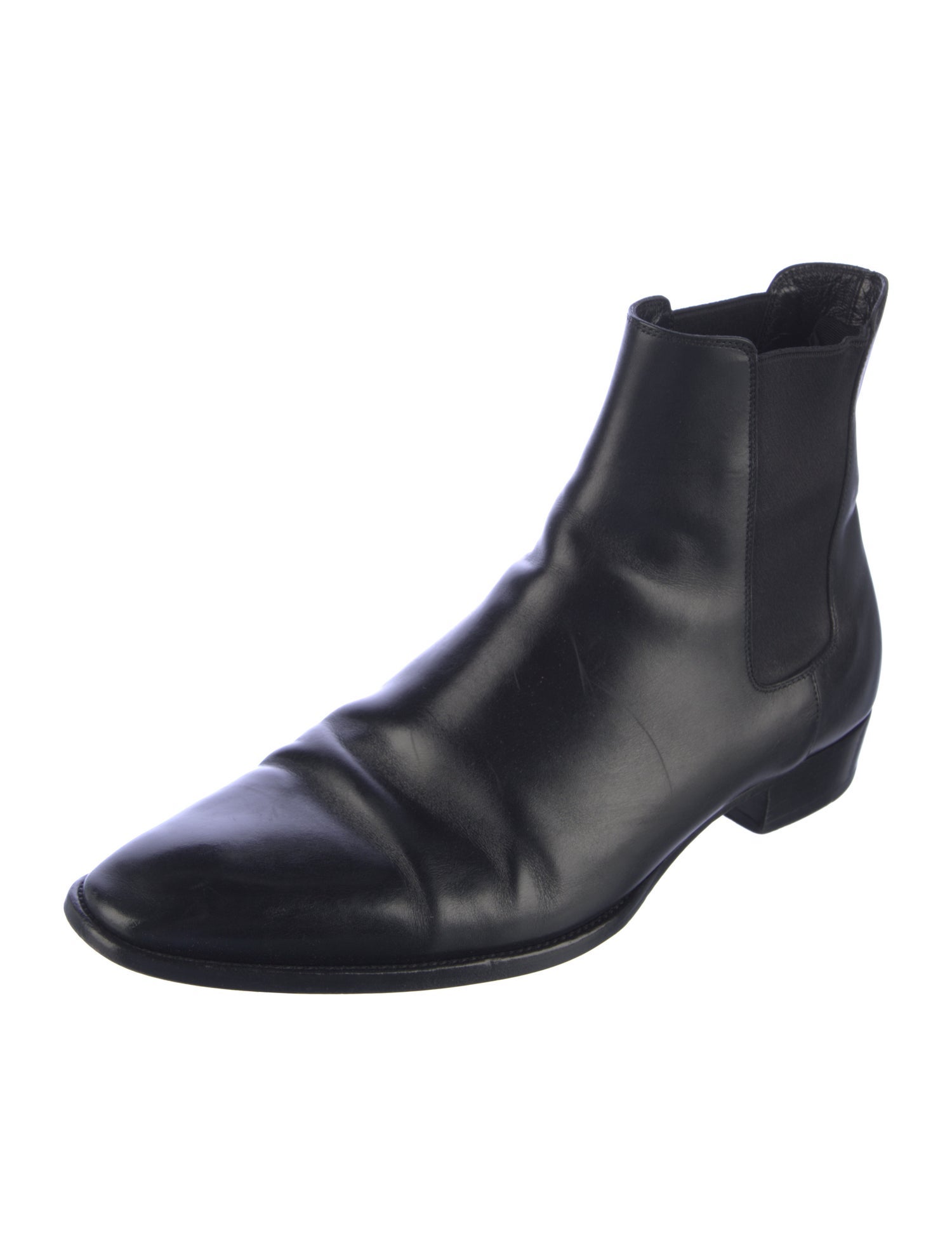 Saint Laurent Leather Chelsea Boots