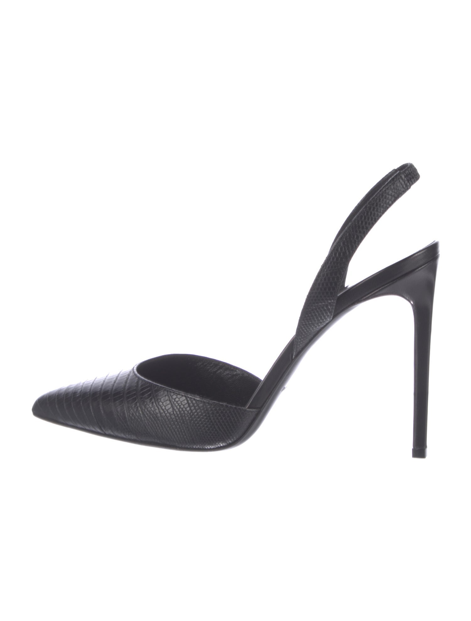 Saint Laurent Leather Slingback Pumps