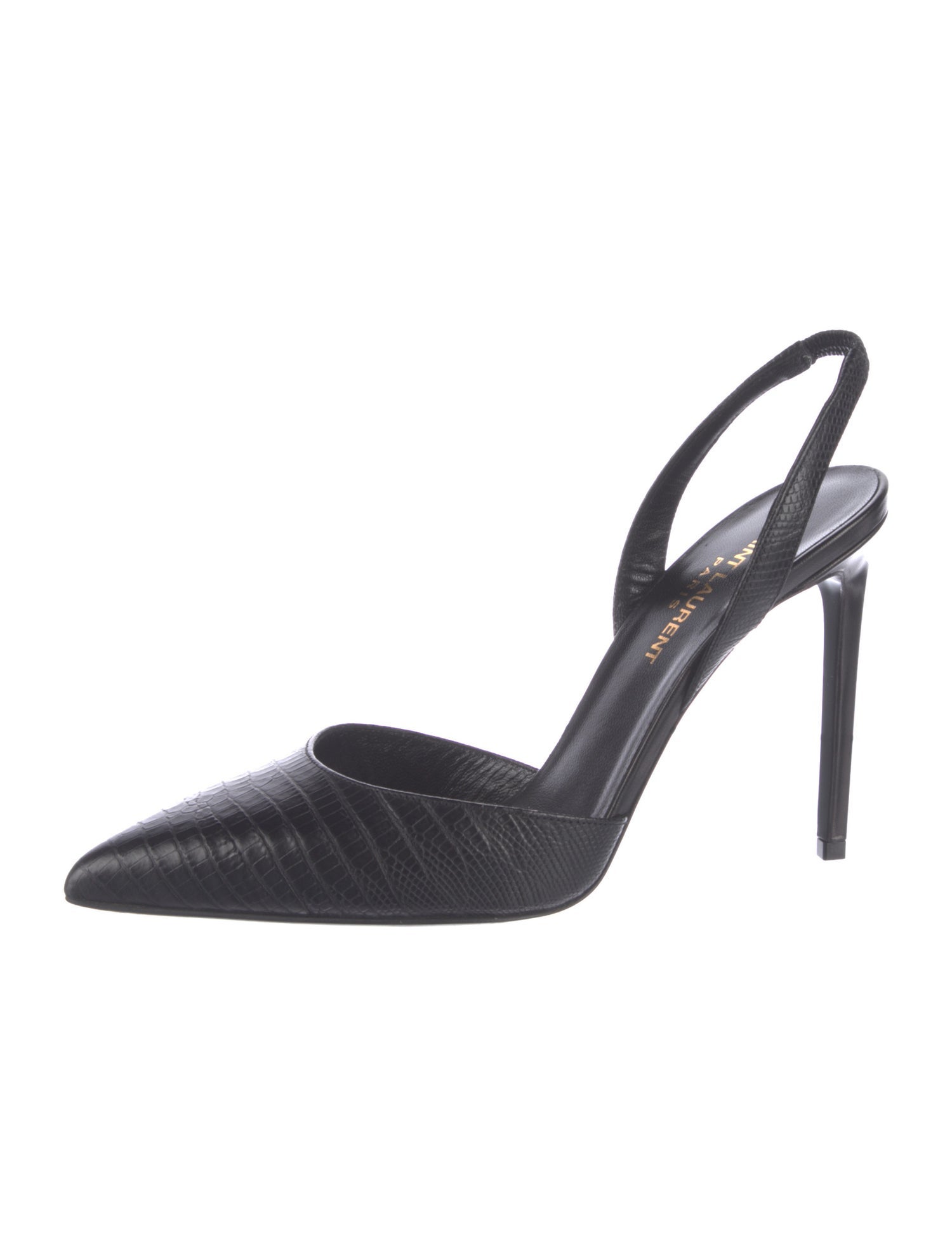 Saint Laurent Leather Slingback Pumps