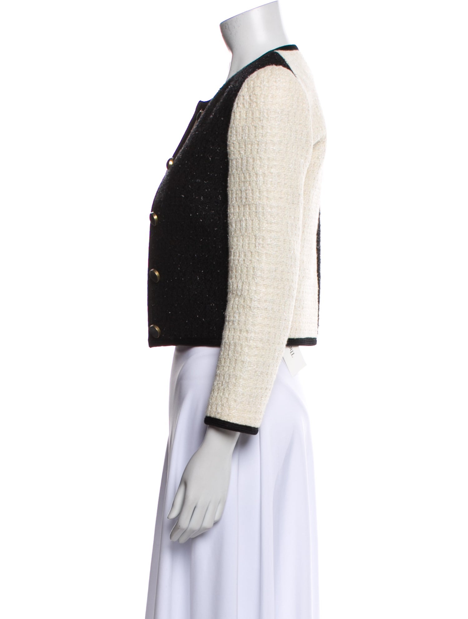 Saint Laurent Tweed Pattern Evening Jacket