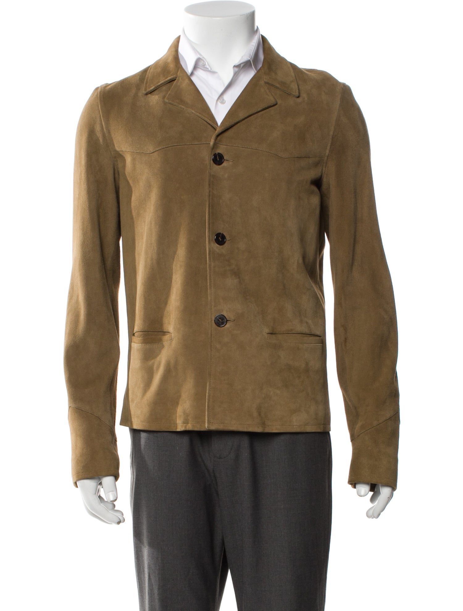 Saint Laurent 2016-2017 Goat Leather Peacoat