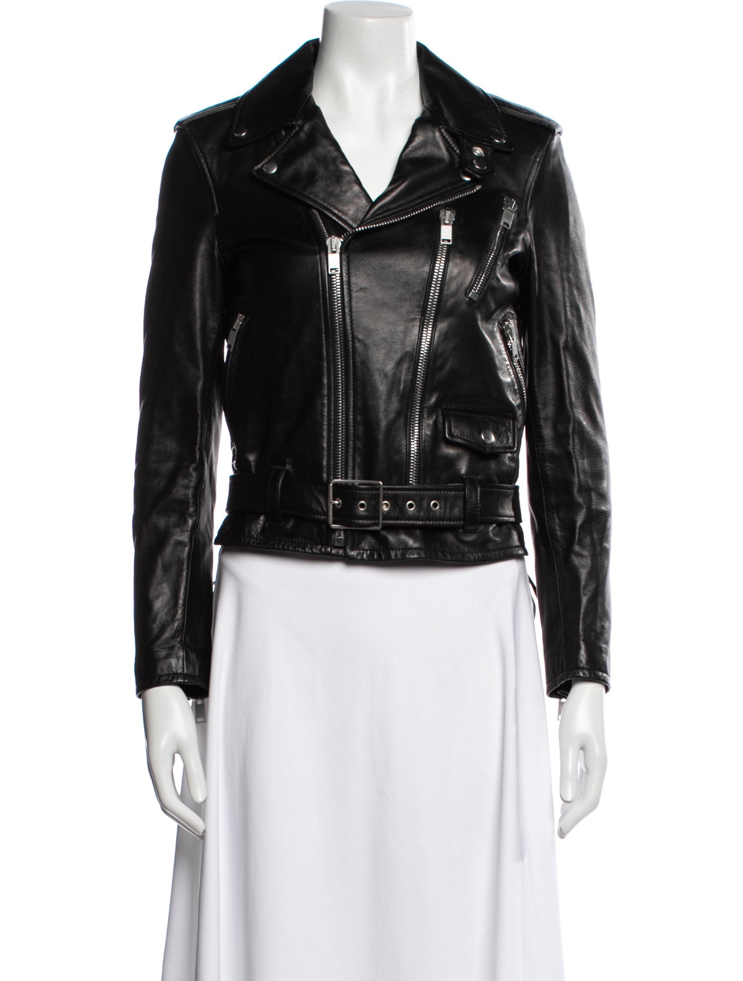 Saint Laurent Leather Biker Jacket