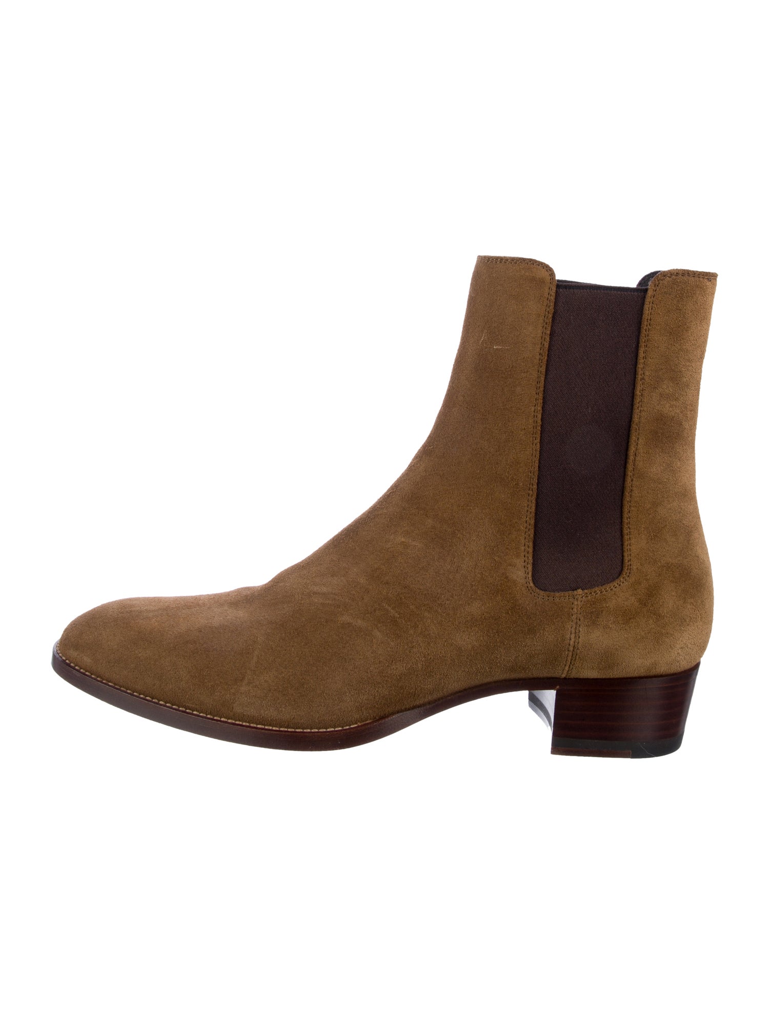 Saint Laurent Suede Chelsea Boots