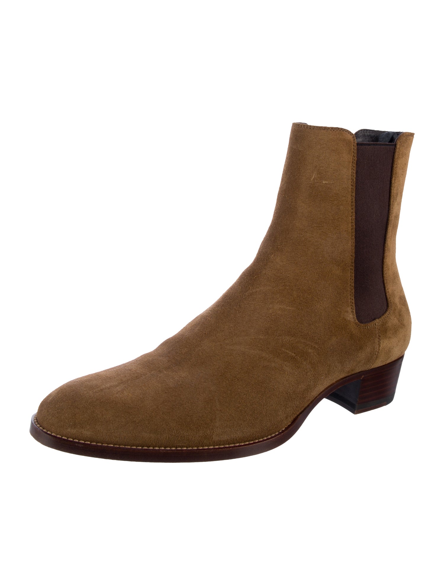 Saint Laurent Suede Chelsea Boots