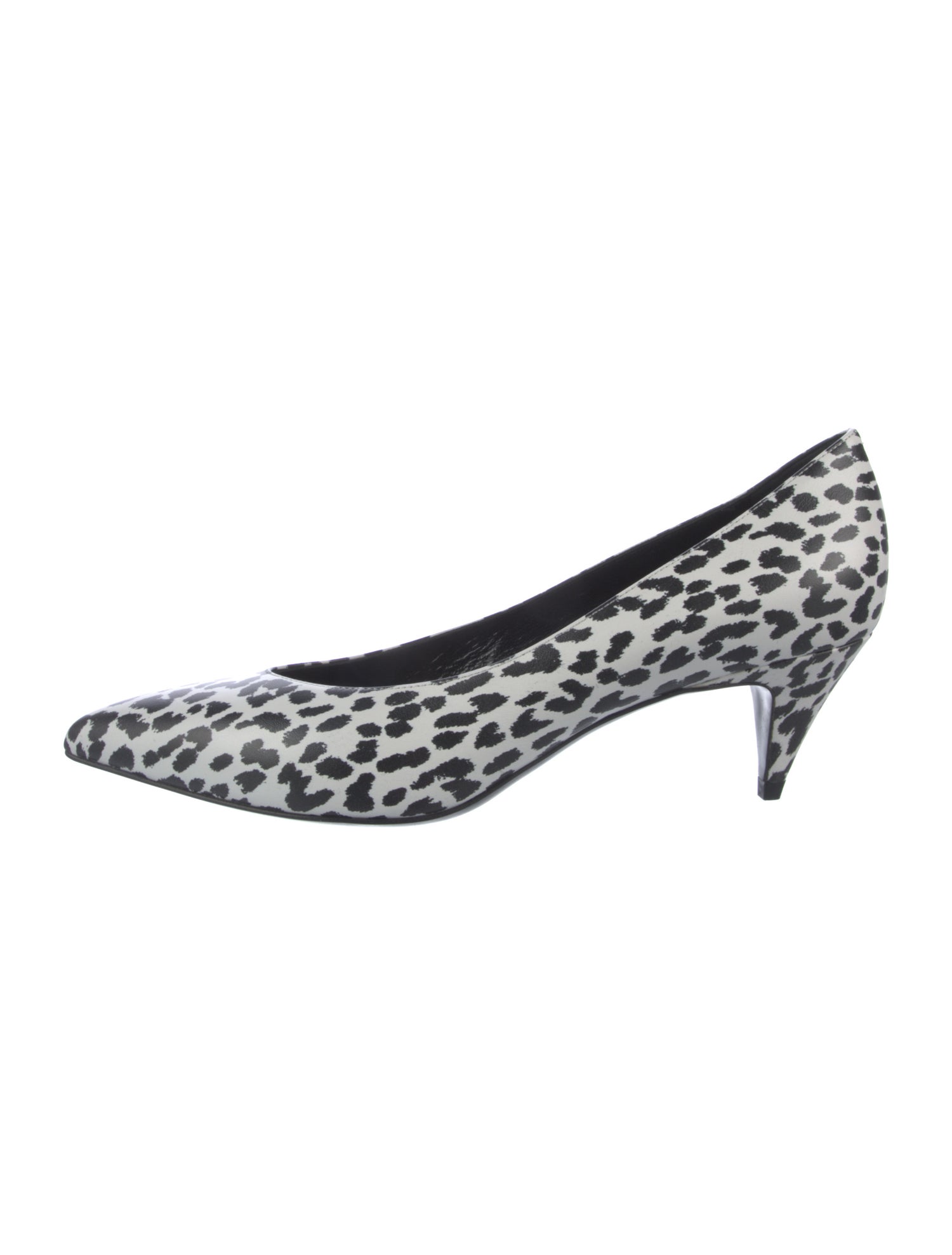 Saint Laurent Leather Animal Print Pumps