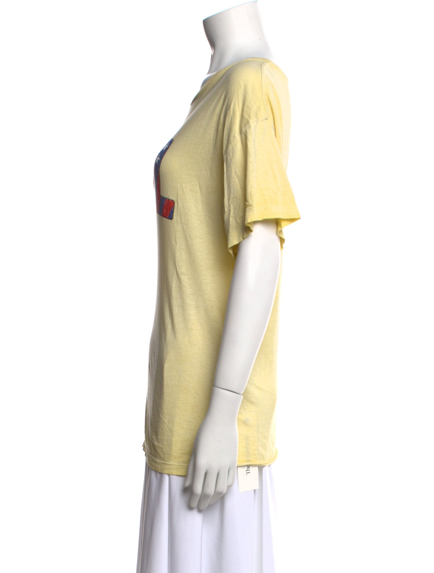 Saint Laurent Graphic Print Crew Neck T-Shirt