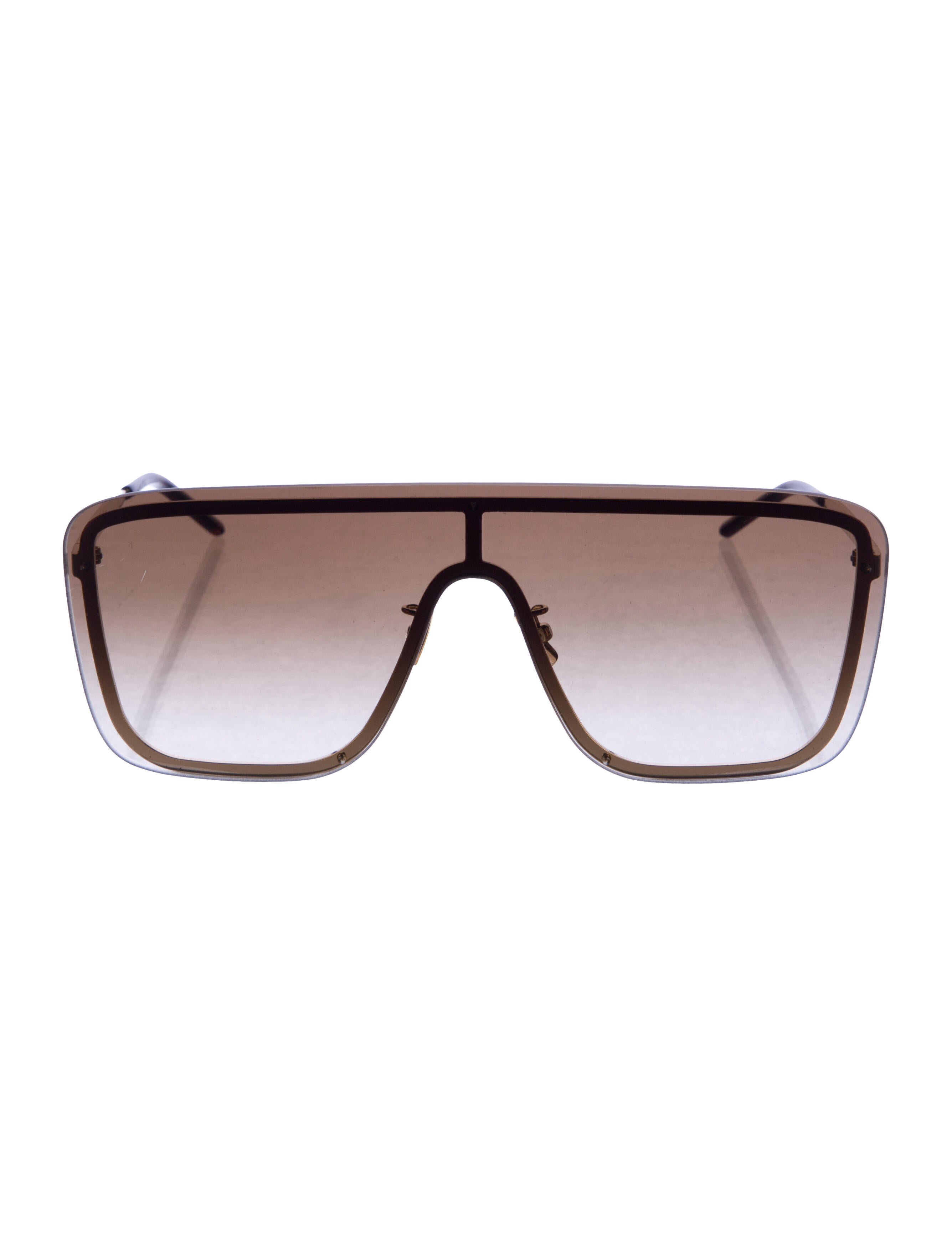 Saint Laurent Shield Gradient Sunglasses