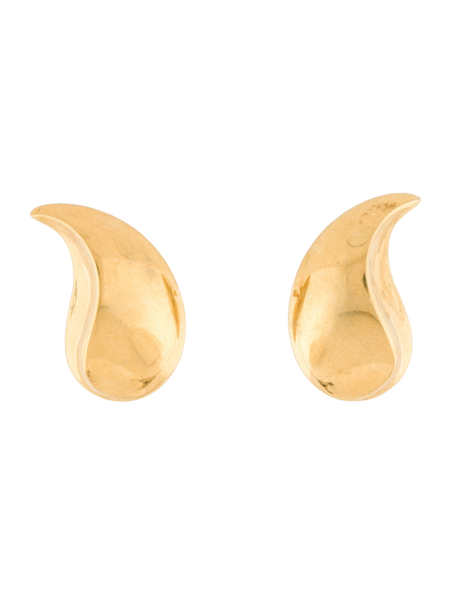 Saint Laurent Vintage Teardrop Stud Earrings