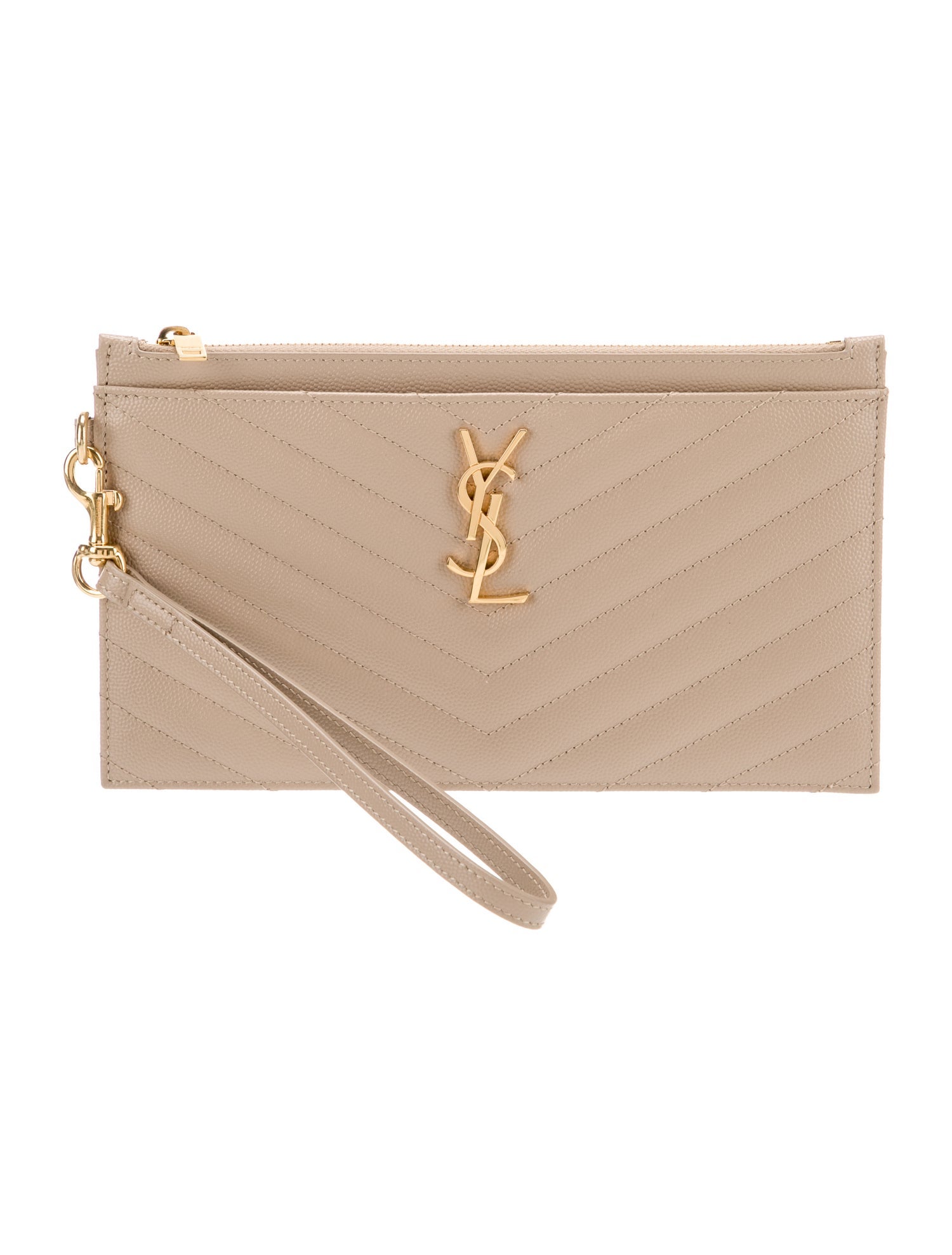 Saint Laurent Leather Cassandre 2025