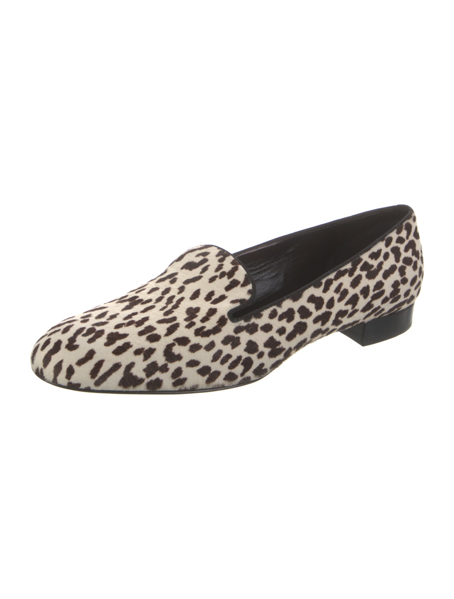 Saint Laurent Ponyhair Animal Print Loafers