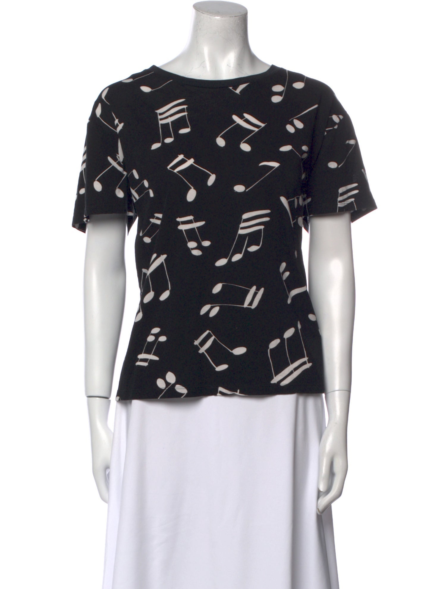 Saint Laurent Printed Bateau Neckline T-Shirt