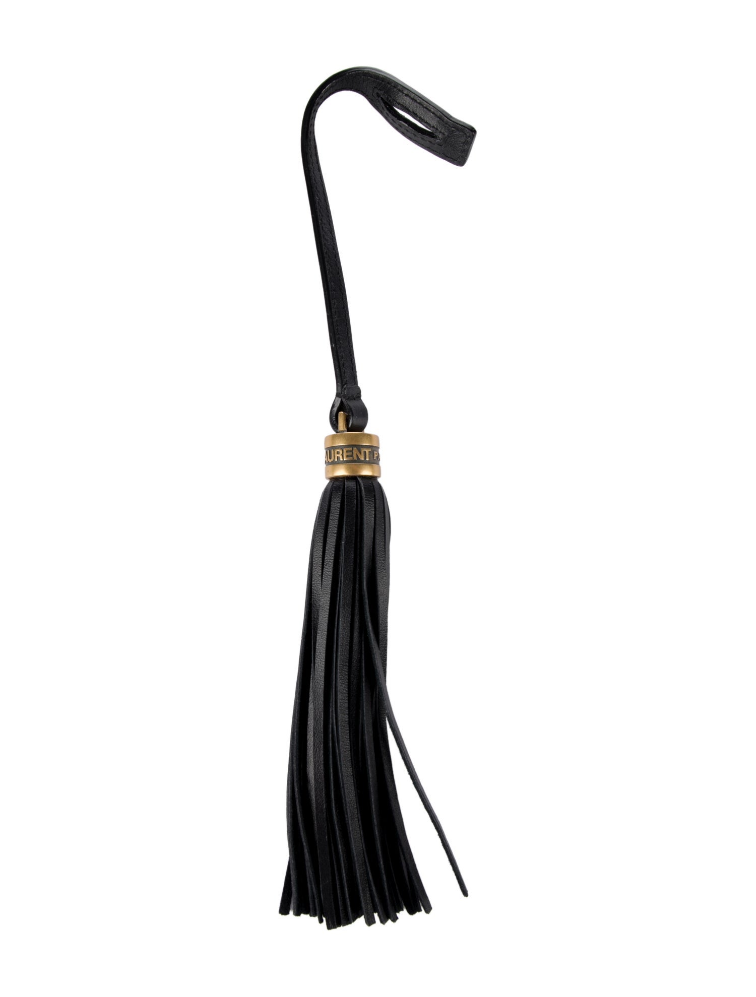 Saint Laurent leather tassel bag charm