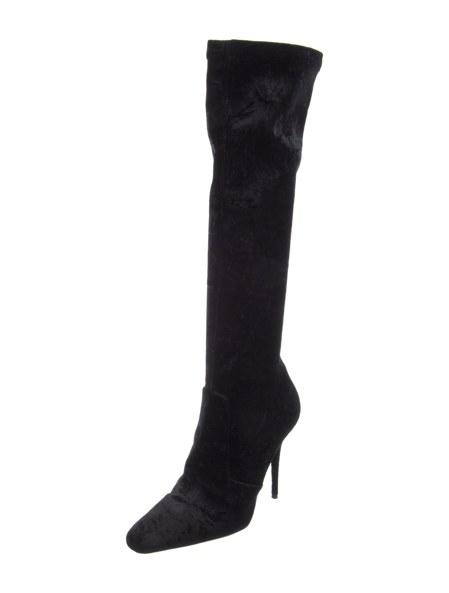 Saint Laurent Velvet Sock Boots