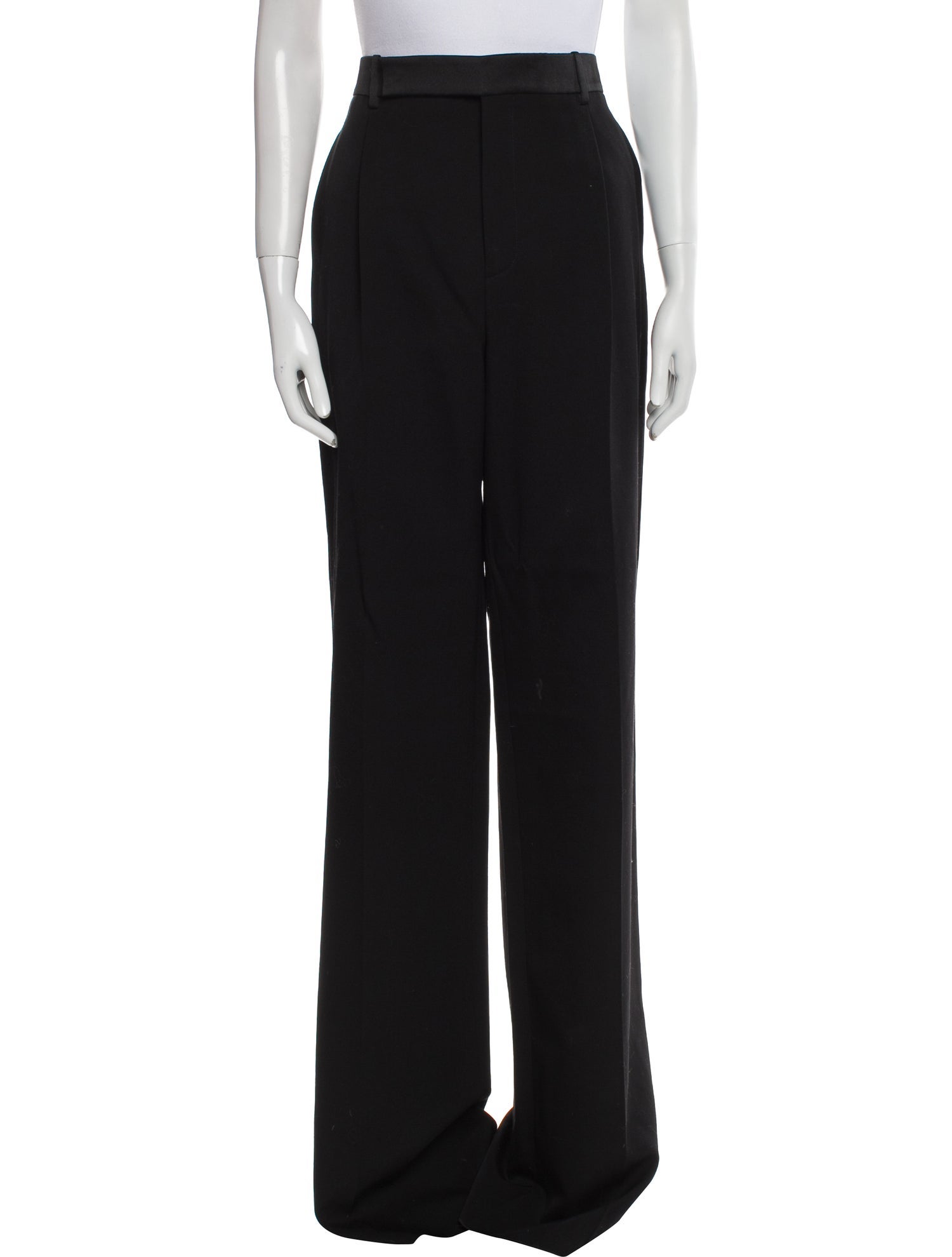 Saint Laurent Wool Wide Leg Pants