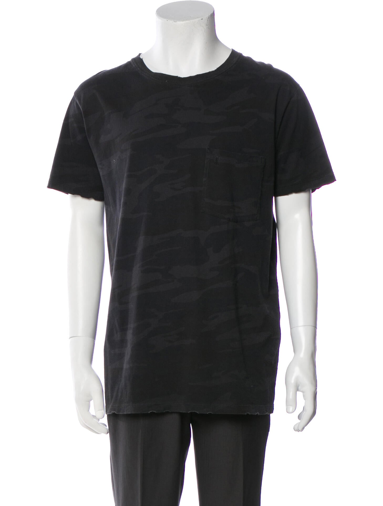 Saint Laurent Printed Crew Neck T-Shirt